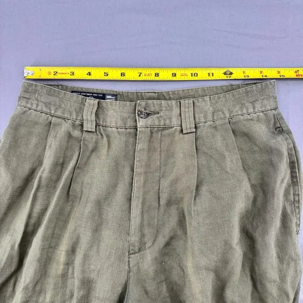 GAP Olive Green Wide-Leg Casual Pants